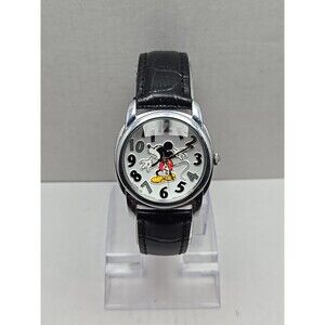 Vintage Lorus Disney Mickey Mouse Yipes Watch New Battery Unisex Leather Band